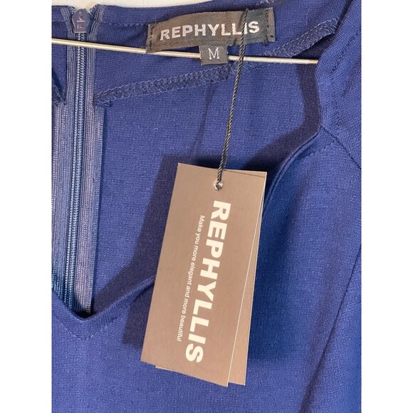 NWT Rephyllis In M With‎ Pockets Womens Blue Dress Navy blue - Picture 2 of 12